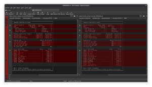 Screenshot of Beyond Compare showing the text comparison of this stream