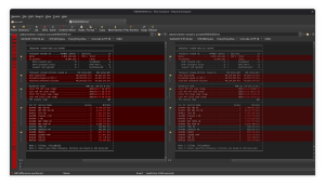 Screenshot of Beyond Compare showing the text comparison of this stream